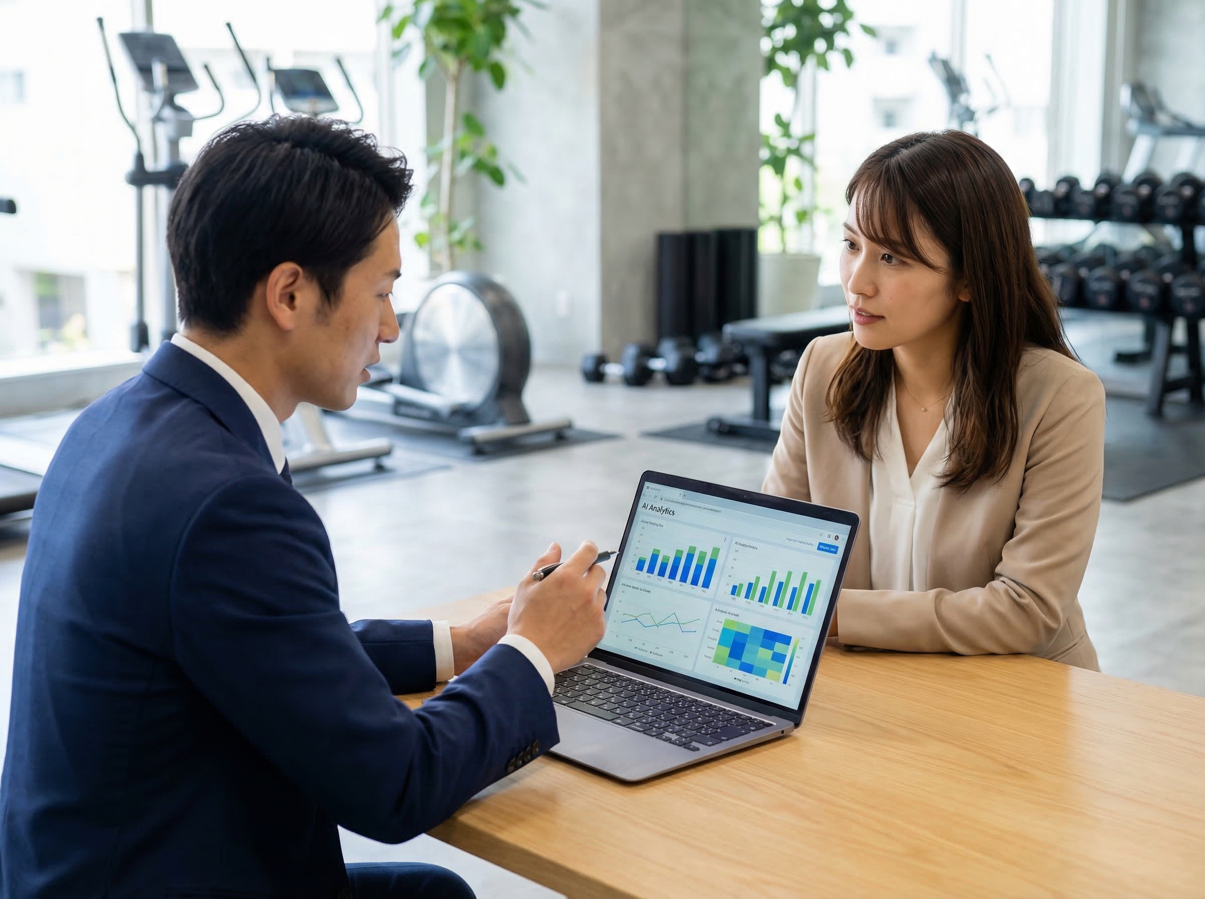 スポーツ業界向けAIコンサルティング — データ分析を活用した打ち合わせ風景